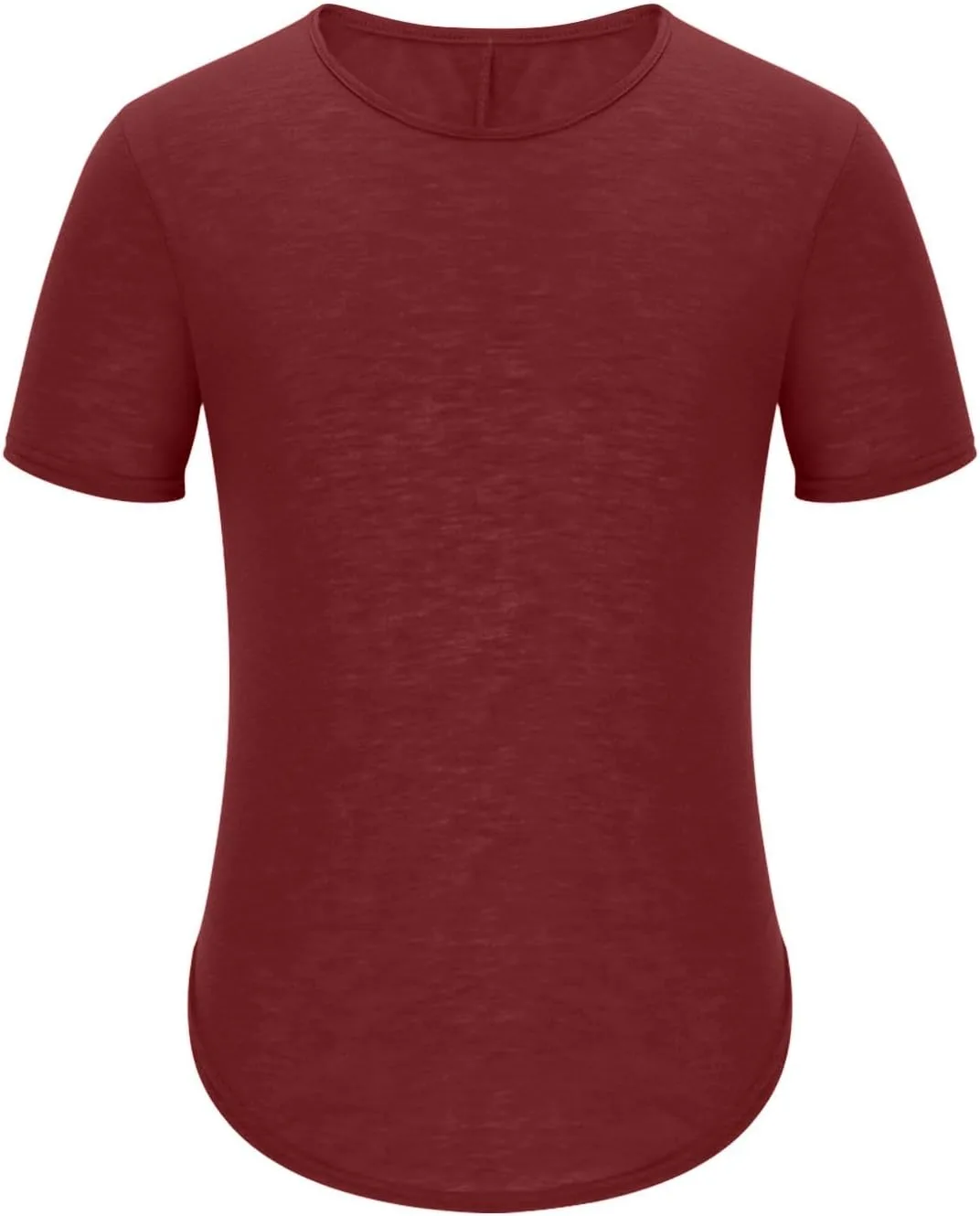 Мужская футболка с закругленным подолом и удлиненной спинкой, Slim Fit, для тренировок — фото 3