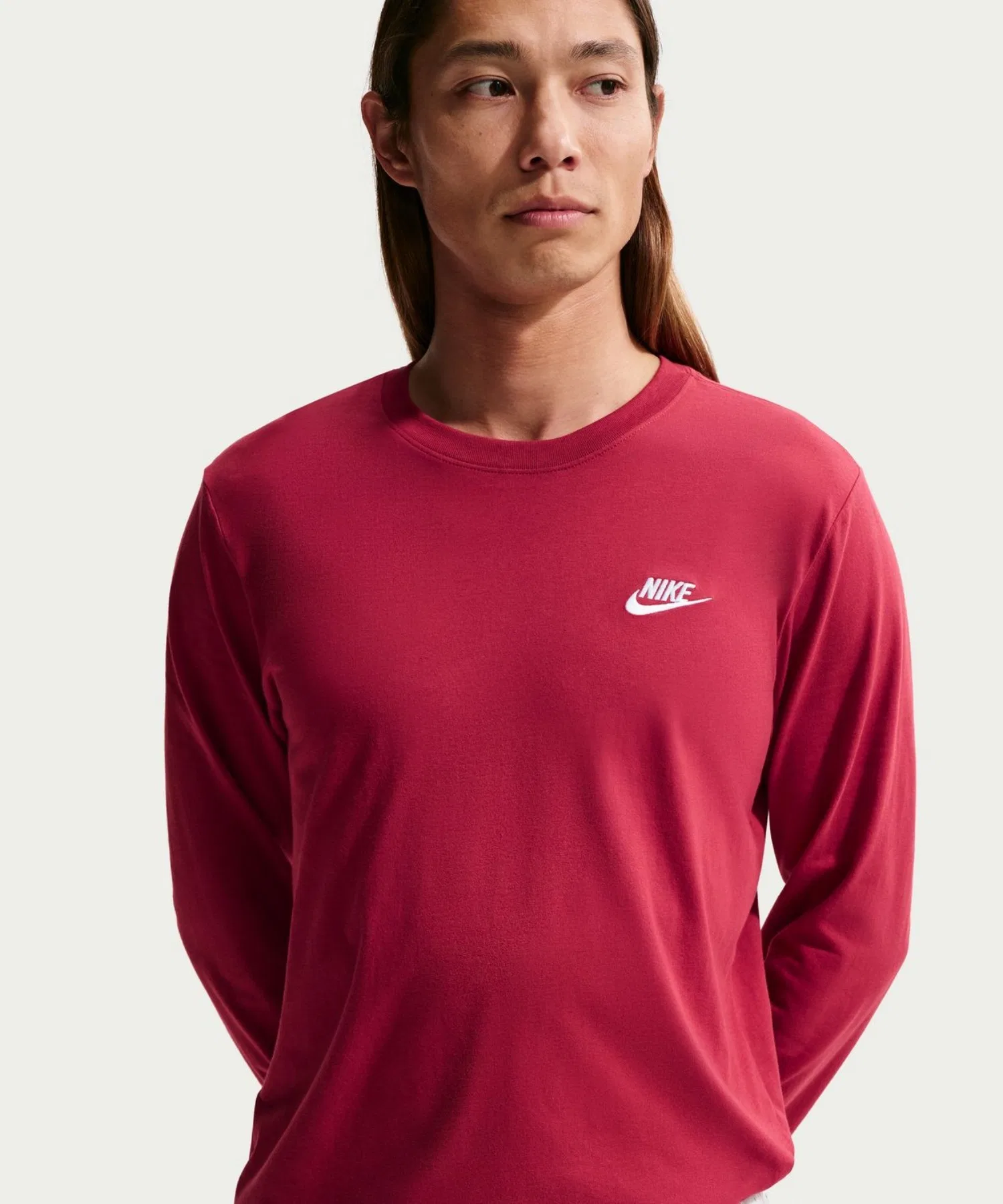 Мужская футболка с длинным рукавом NIKE NSW Club L/S T-Shirt — фото 2
