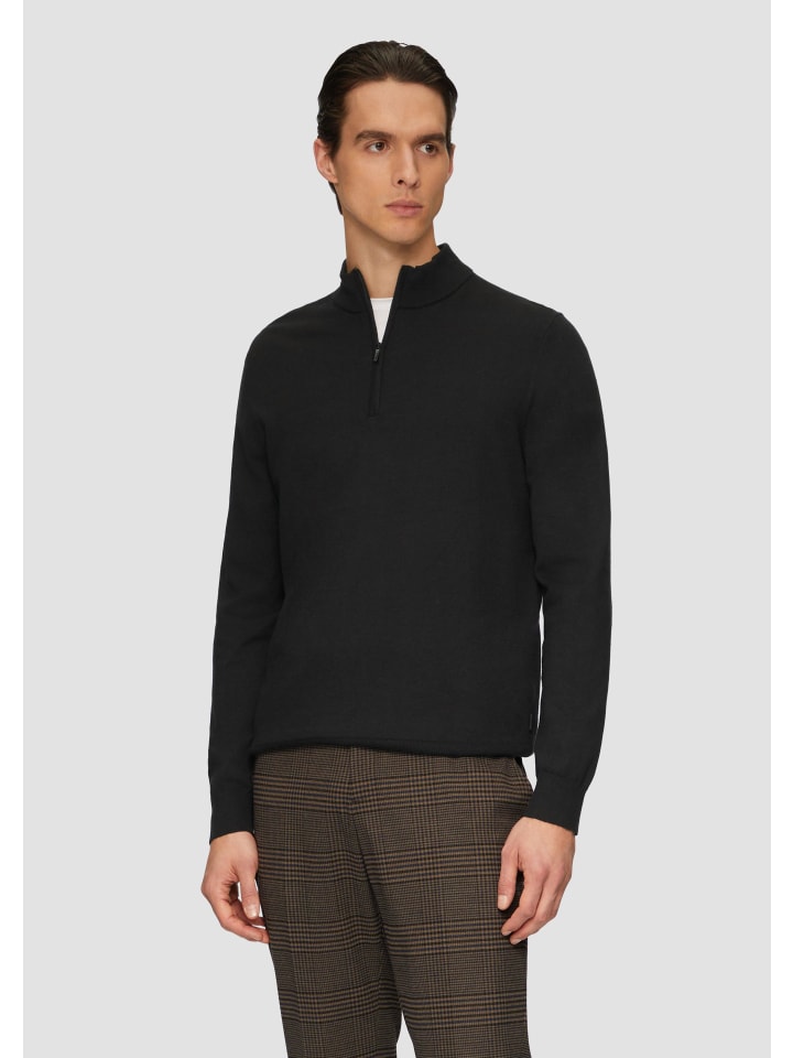 

Пуловер s.Oliver BLACK LABEL Strickpullover langarm, черный