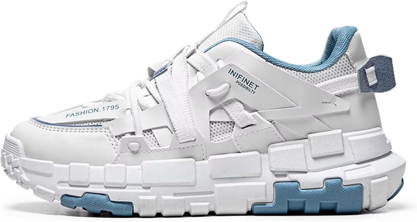 

Мужские модные кроссовки TERBOFIN, повседневные стильные прогулочные обувь для мужчин, дышащие сетчатые, белый