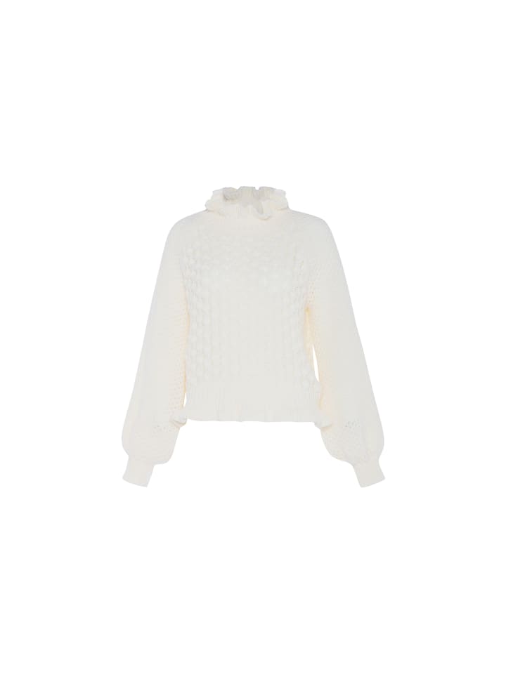 

Женский вязаный свитер бежевого цвета faina