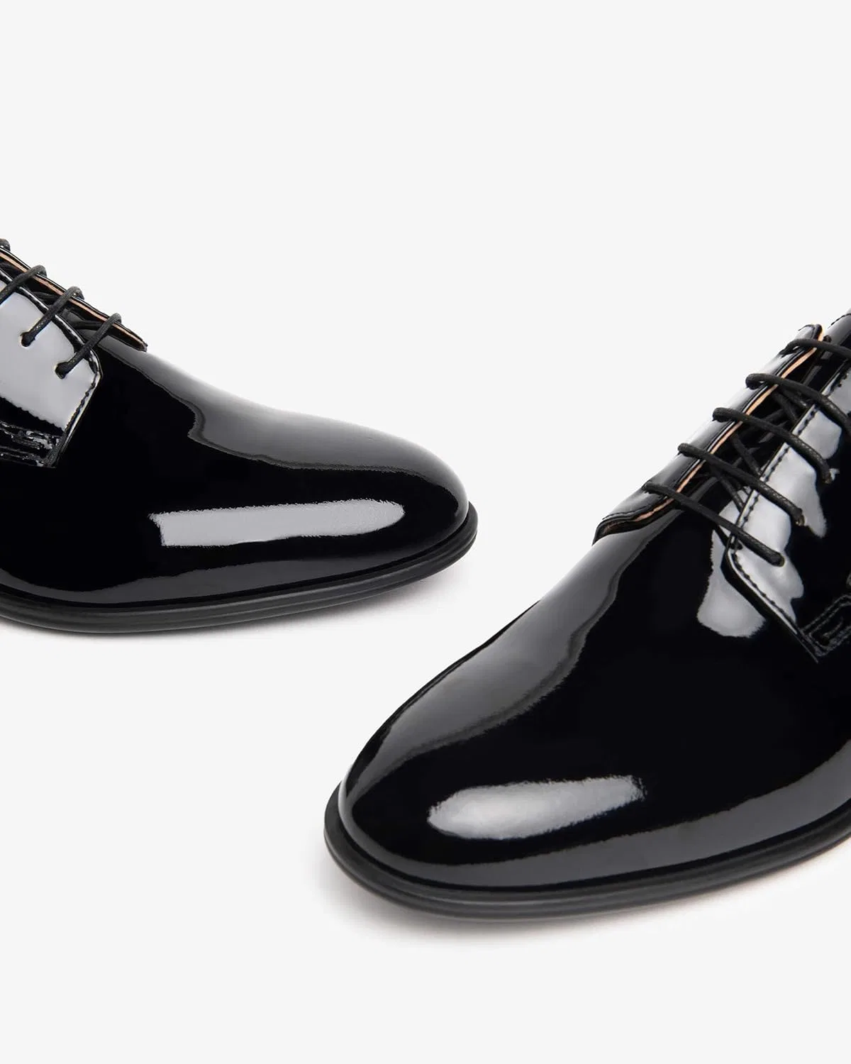 Туфли Nero Giardini E400121UE Men's Lacquer Laces, Black — фото 4