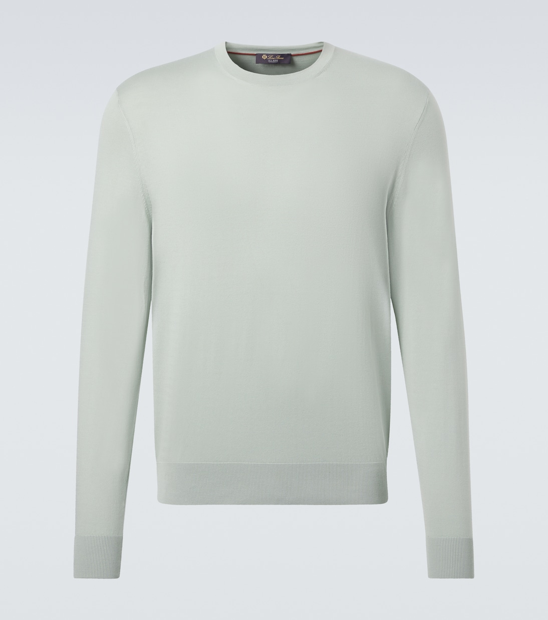 

Хлопковый свитер с круглым вырезом Loro Piana, Pale Leaf