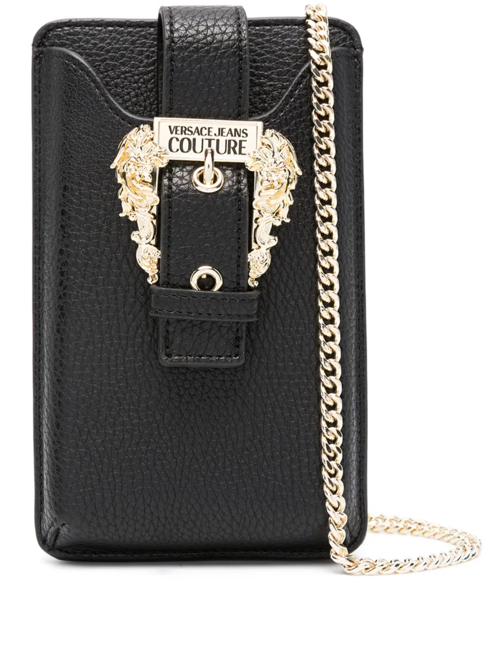 

Кошелек из искусственной кожи с пряжкой-логотипом Versace Jeans Couture, черный