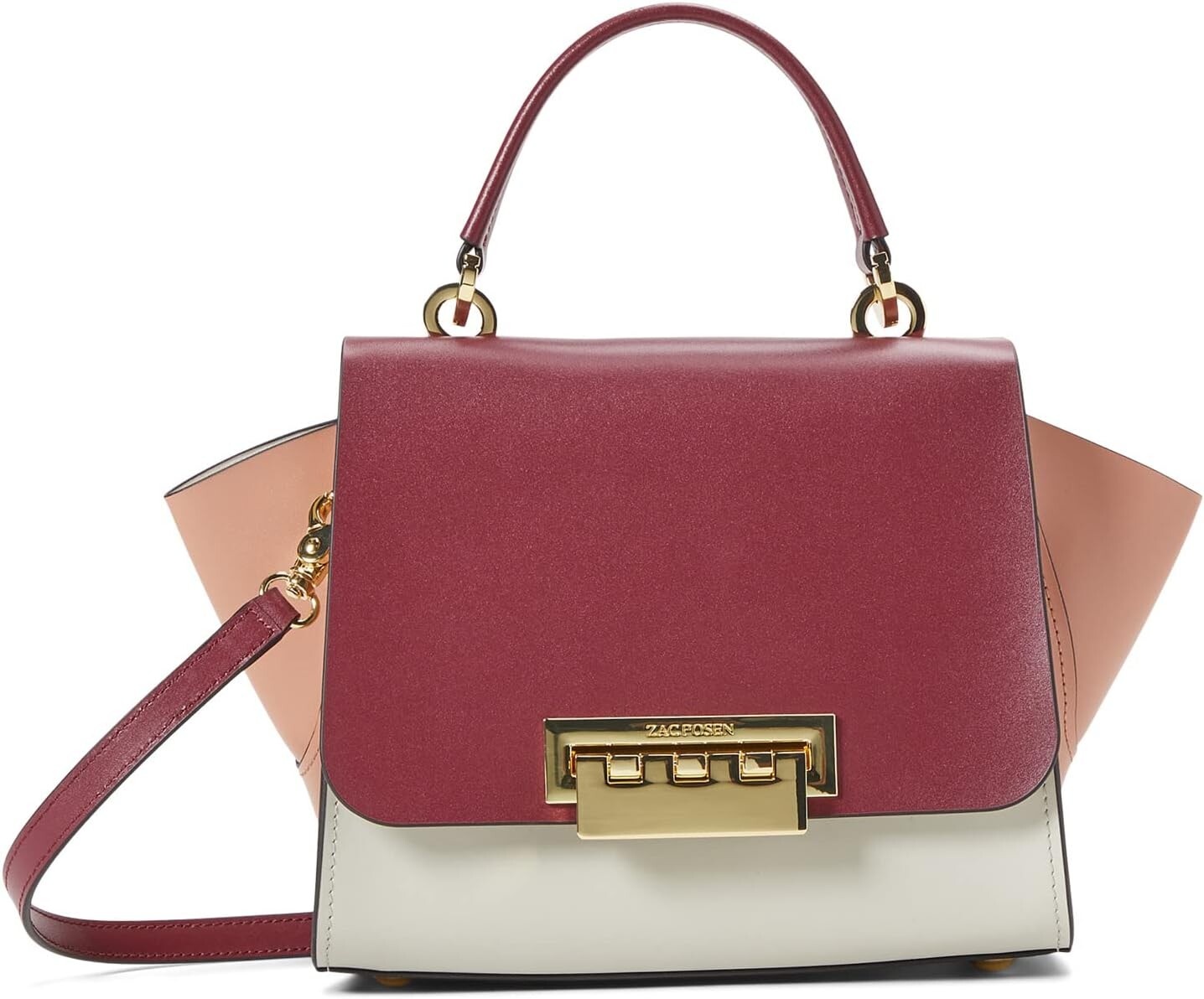 

Сумка кросс-боди ZAC Zac Posen Eartha Top-Handle Crossbody - Color-Block, цвет Cabernet