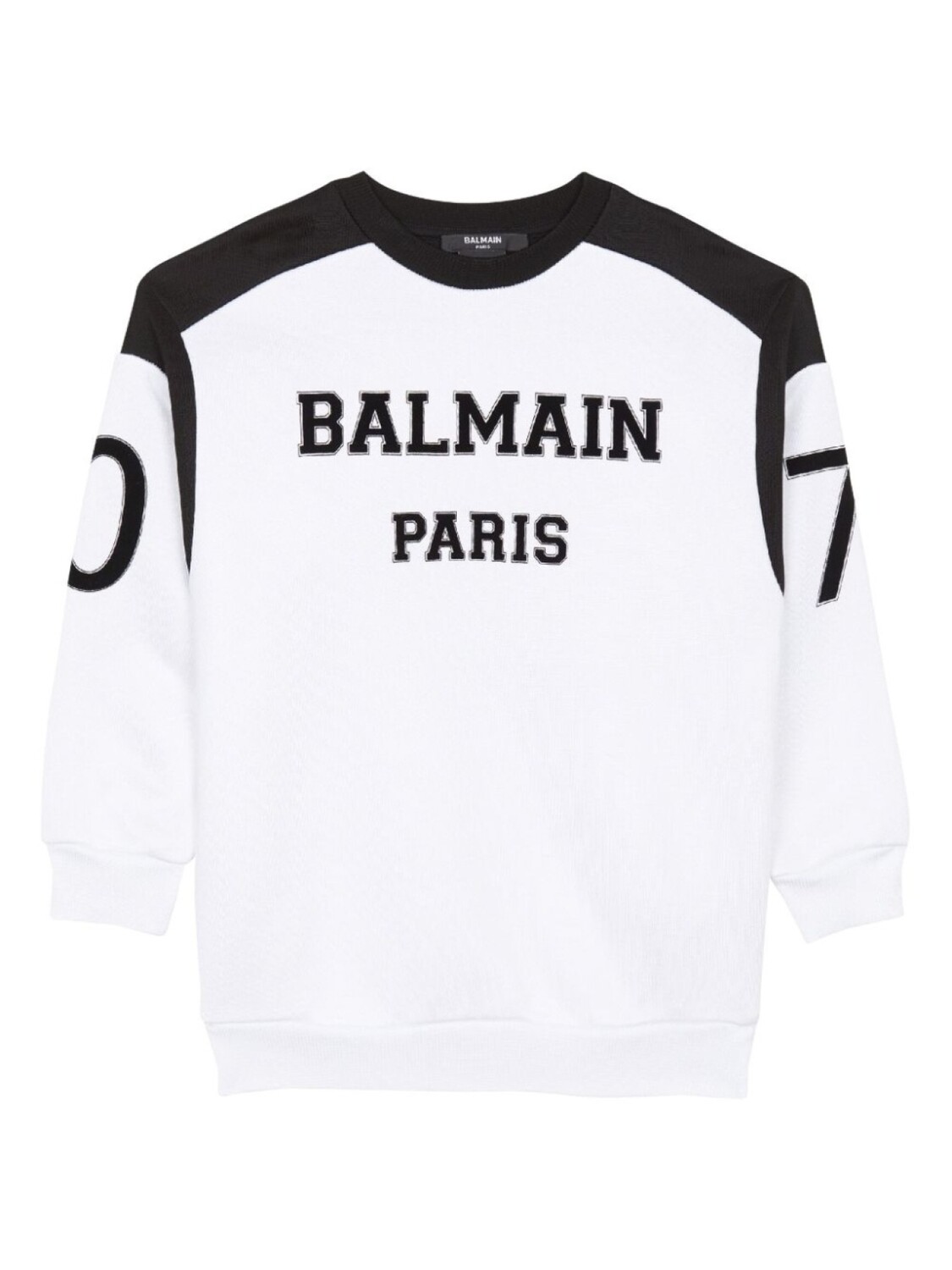 

Balmain Kids топ с длинными рукавами и логотипом, белый