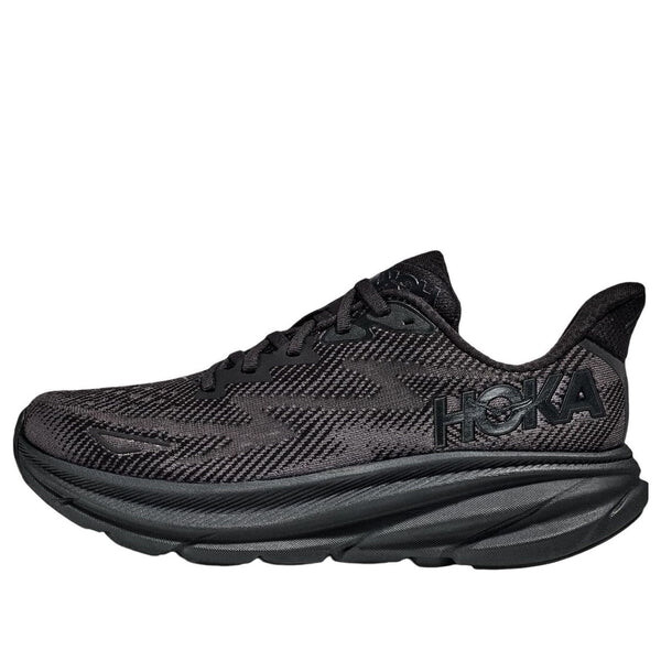 

Кроссовки clifton 9 wide 'triple black' Hoka One One, черный