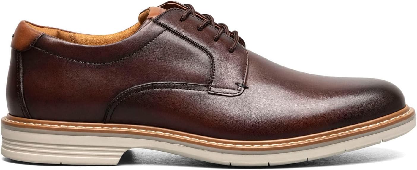 Мужские оксфорды Florsheim Norwalk с plain toe, Brown-brown — фото 2