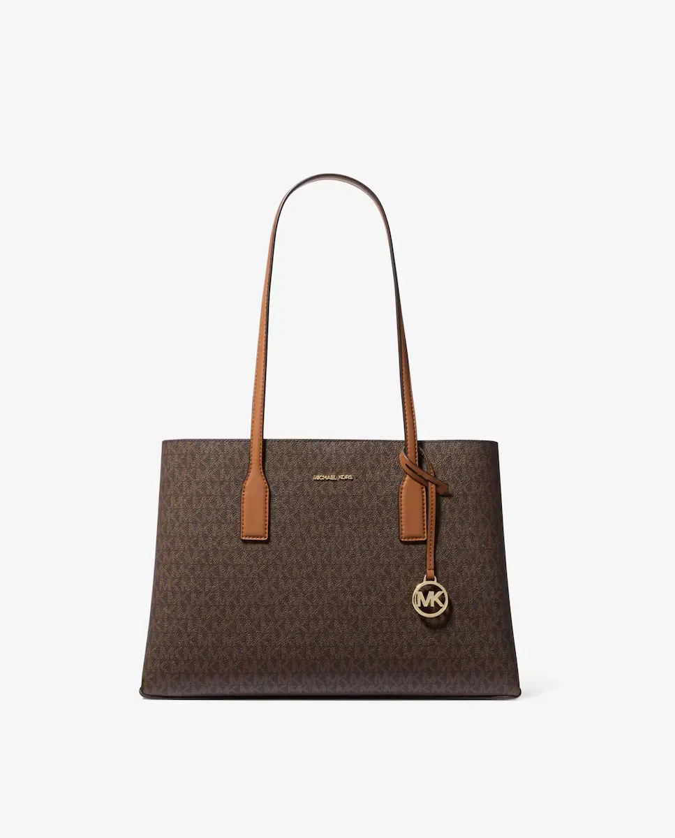 

Сумка-тоут Ruthie с логотипом Michael Michael Kors, темно-коричневый