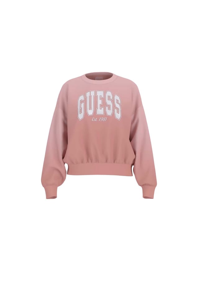 

Толстовка пуловер колледж Guess, розовый