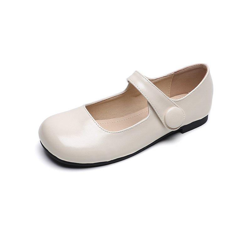 QITUMAUL Мэри Джейн туфли женские абрикосовые, цвет Apricot[Heel Height 1cm]