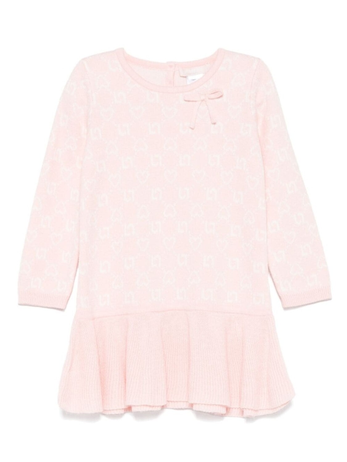 

Liu Jo Kids платье с монограммой и жаккардом, розовый