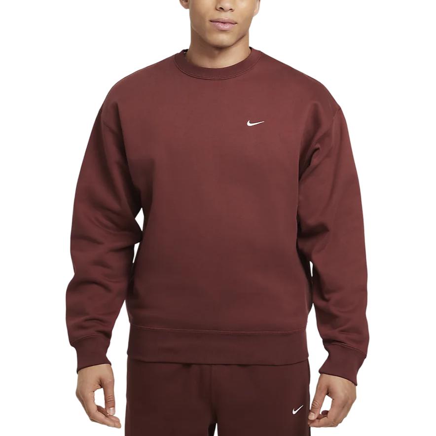 

Мужская флисовая толстовка Solo Swoosh Nike, коричневый/белый