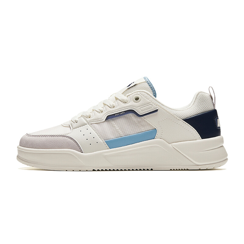 

Кроссовки ANTA Rubber Bullet Skateboarding Shoes Men Low-top Ivory / New Ink Blue / Light Silver Grey, синий