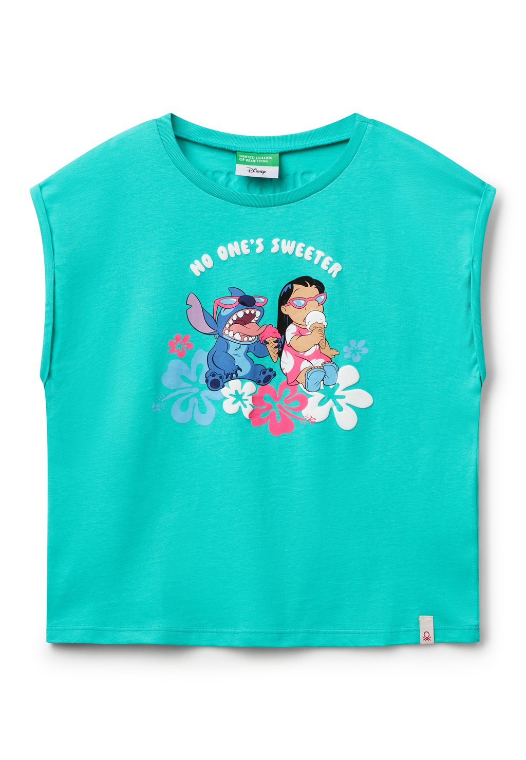 

Топ LILO & STITCH United Colors of Benetton, зеленый