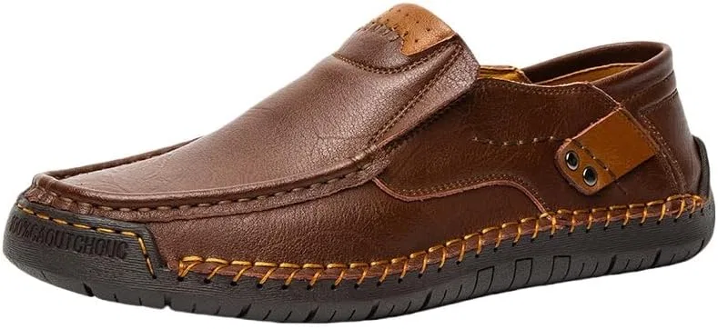 Туфли лоферы кожаные, повседневные, Dark Brown Clolinde