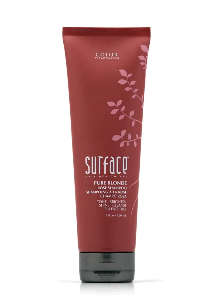 Шампунь SURFACE Hair Pure Blonde Rose - без сульфатов и парабенов, очищает, придает блеск, тонизирует и улучшает состояние волос - 255 мл, gray