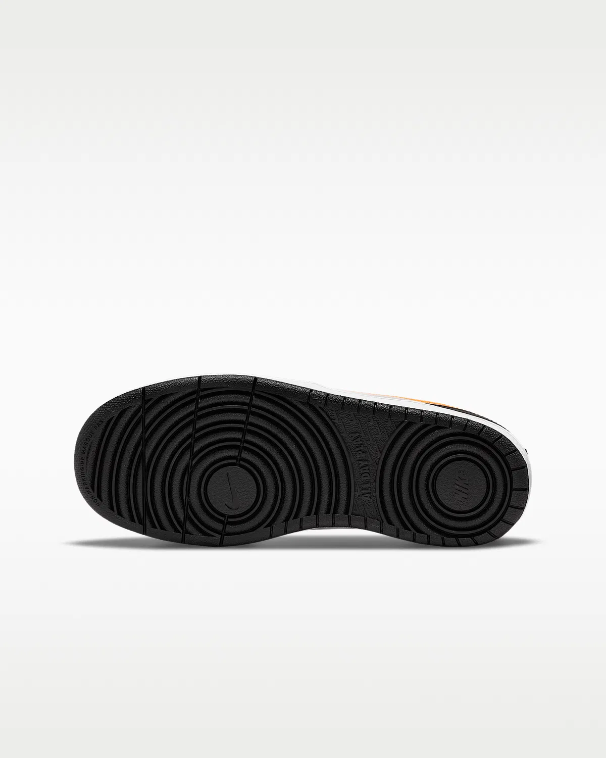 Кроссовки Nike Court Borough Low 2 для детей, White/Black/Dark Smoke Grey/Total Orange — фото 2