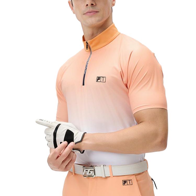 

FILA Мужская рубашка-поло Golf Series, темно-желтая, звездная