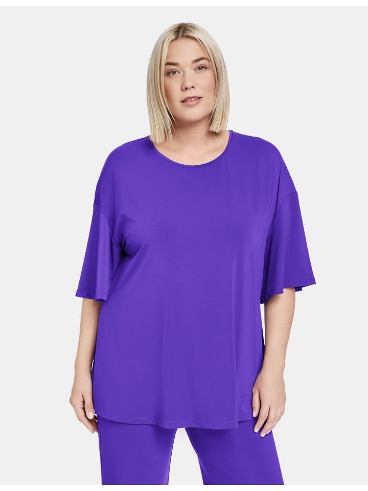 

Футболка SAMOON Kurzarm Rundhals, цвет purple plum