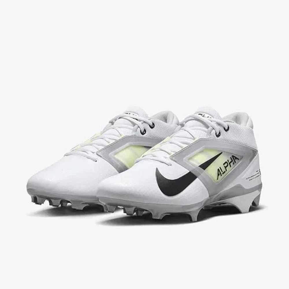 Футбольные бутсы Nike Alpha Ace 4 Pro FD7037-100 белого и серебристого цвета NIN839