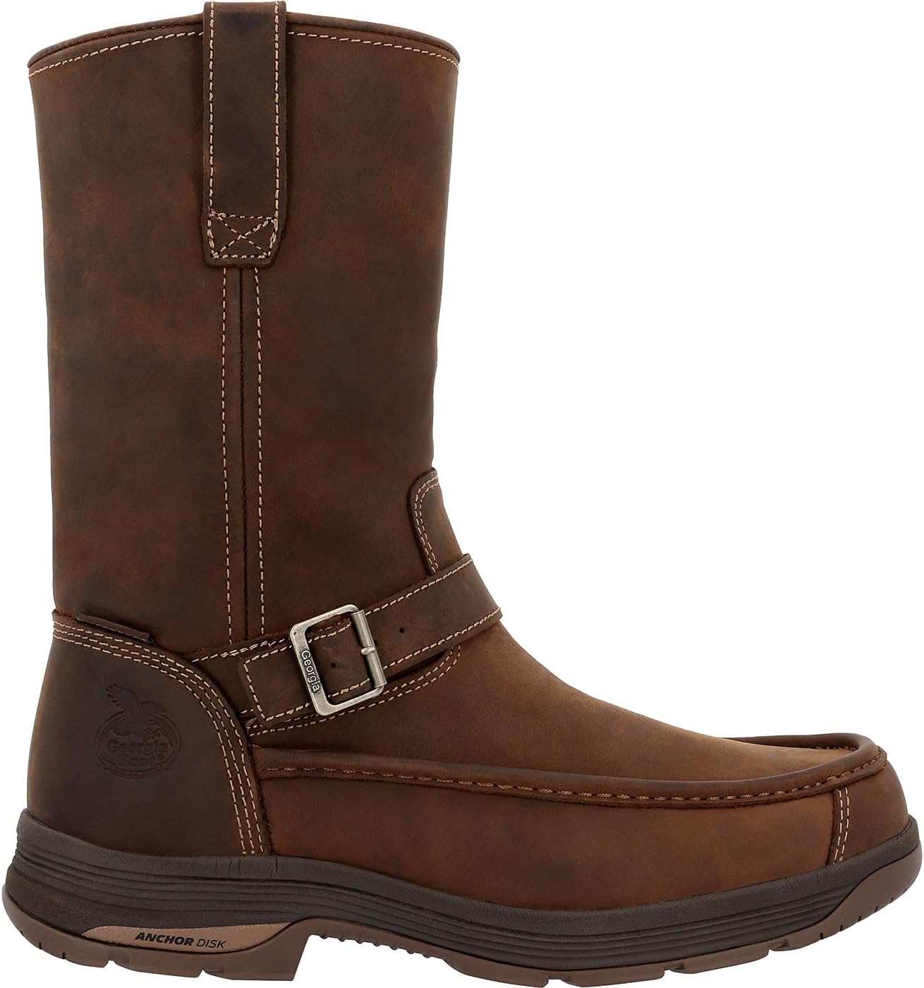 

Ботинки Georgia Boot Athens SuperLyte Водонепроницаемые Wellington с Выдвижным Верхом, коричневый