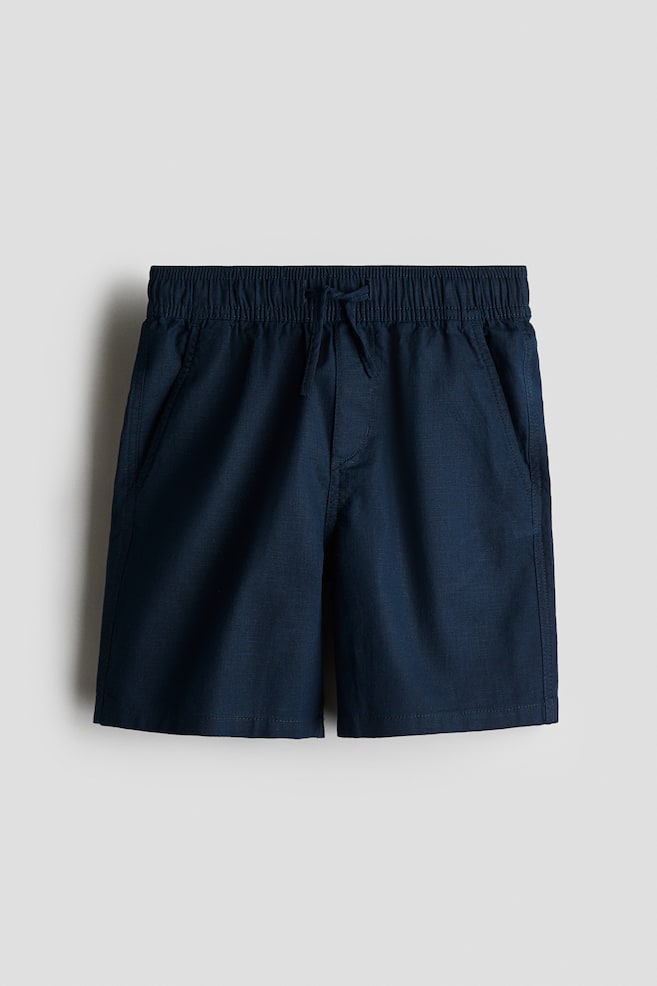 

Шорты из льняной смеси H&M, синий