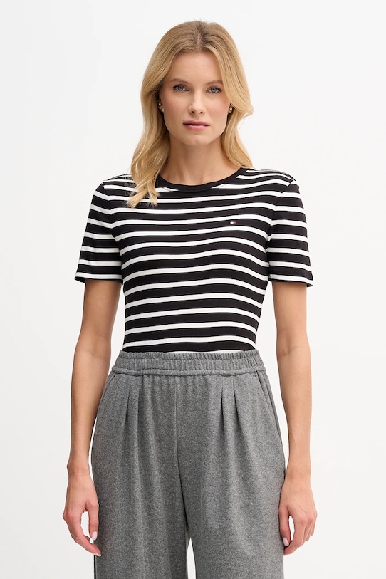 

Хлопковая футболка Tommy Hilfiger, черный