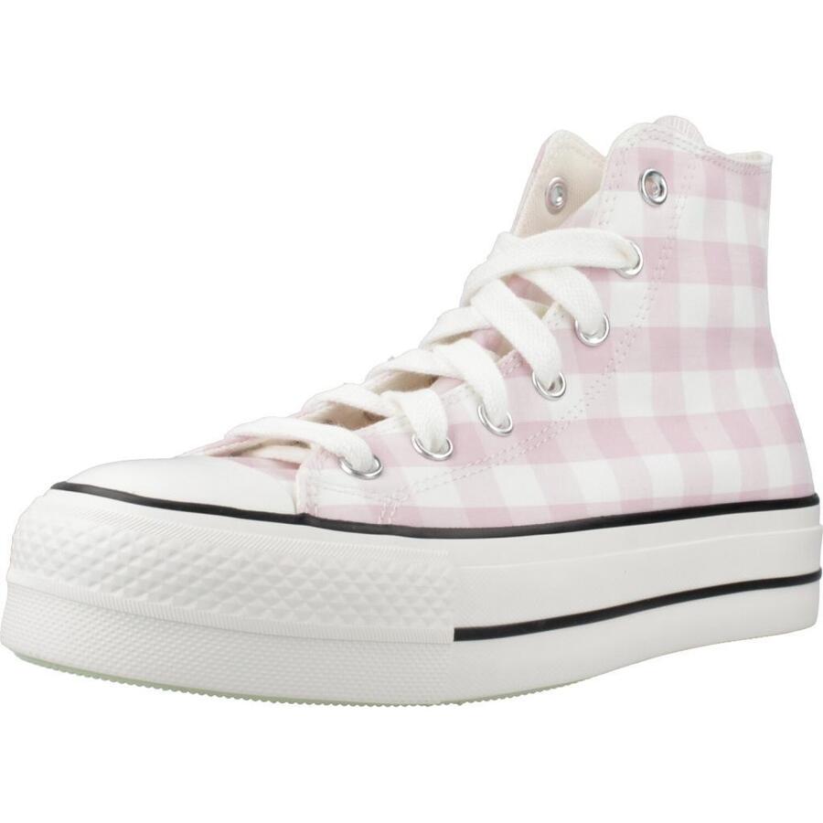 Кеды Converse модель Chuck Taylor All Star Platform Gingham цвет розовый
