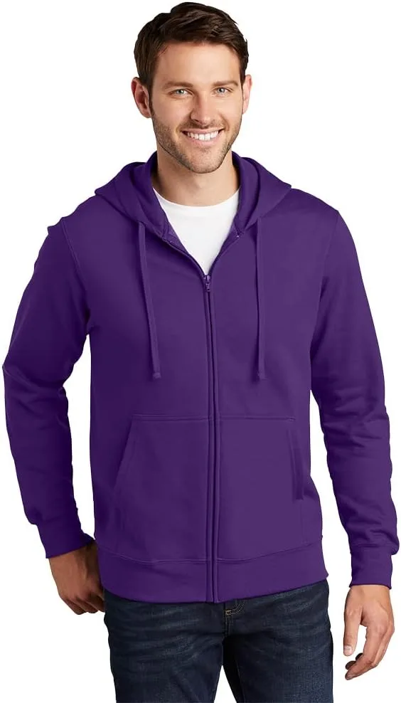 

Толстовка Port & Company Fan Favorite Fleece с капюшоном и молнией