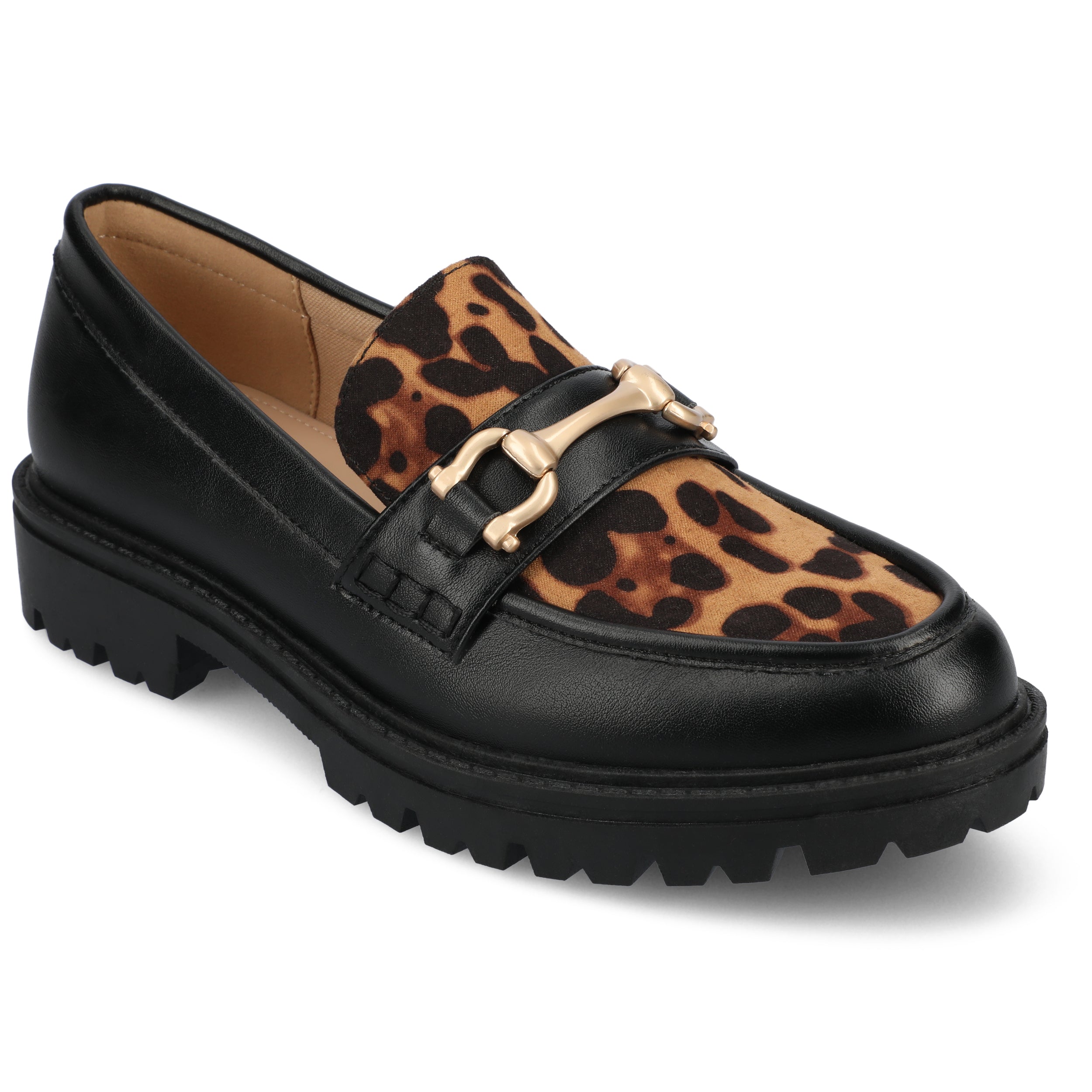 Женские лоферы Journee Jessamey Journee Collection, леопардовый принт