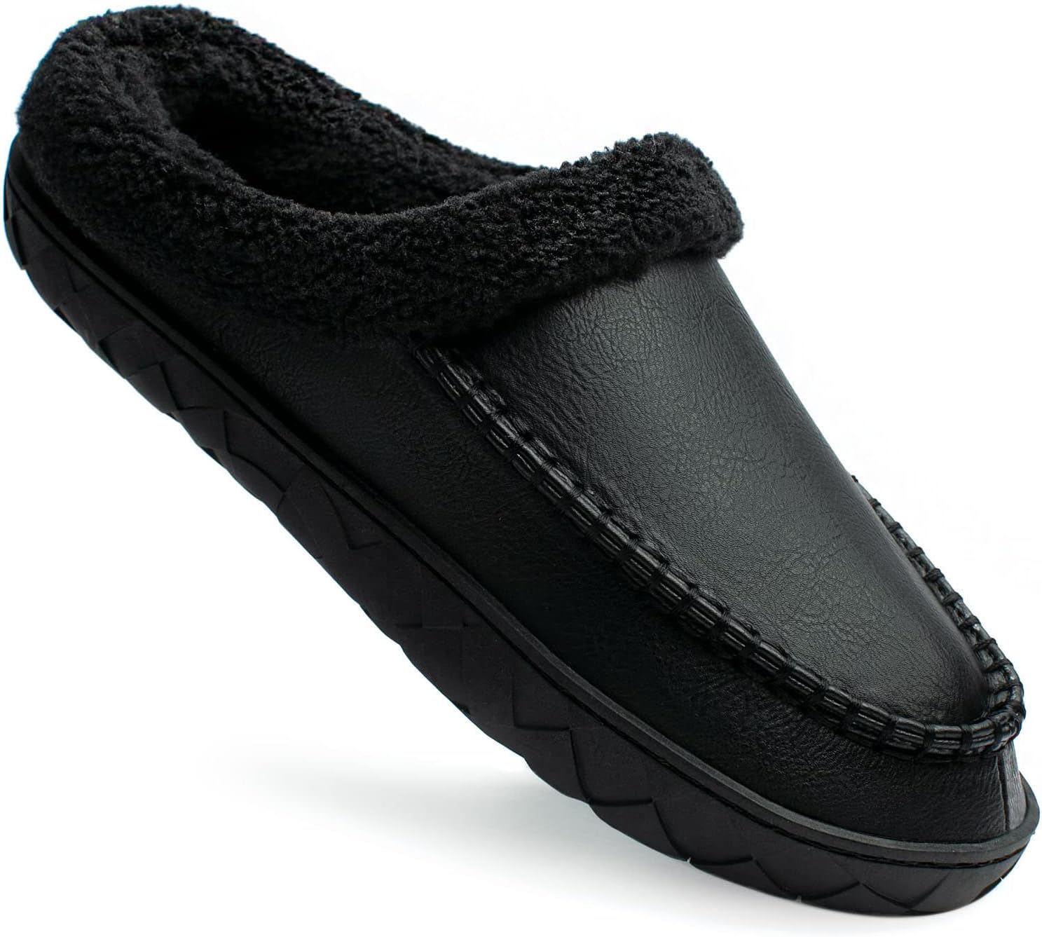 

Мужские тапочки Ranberone с верхом из микрозамши, мокасинного типа, с пушистой подкладкой, для дома и улицы, черный