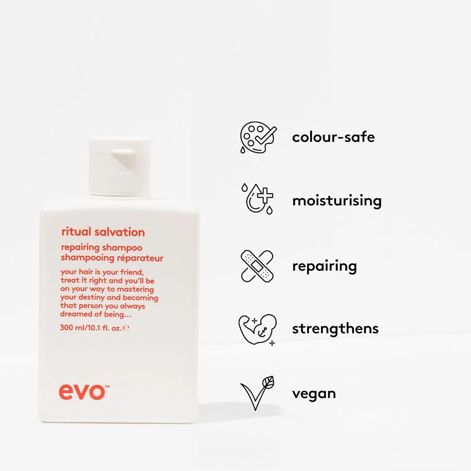 Восстанавливающий шампунь EVO Ritual Salvation Repairing Shampoo, 300 мл Evo — фото 2