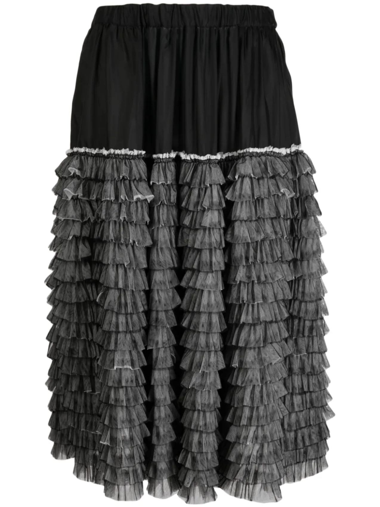 

Фактурные шорты со складками Black Comme Des Garçons, черный