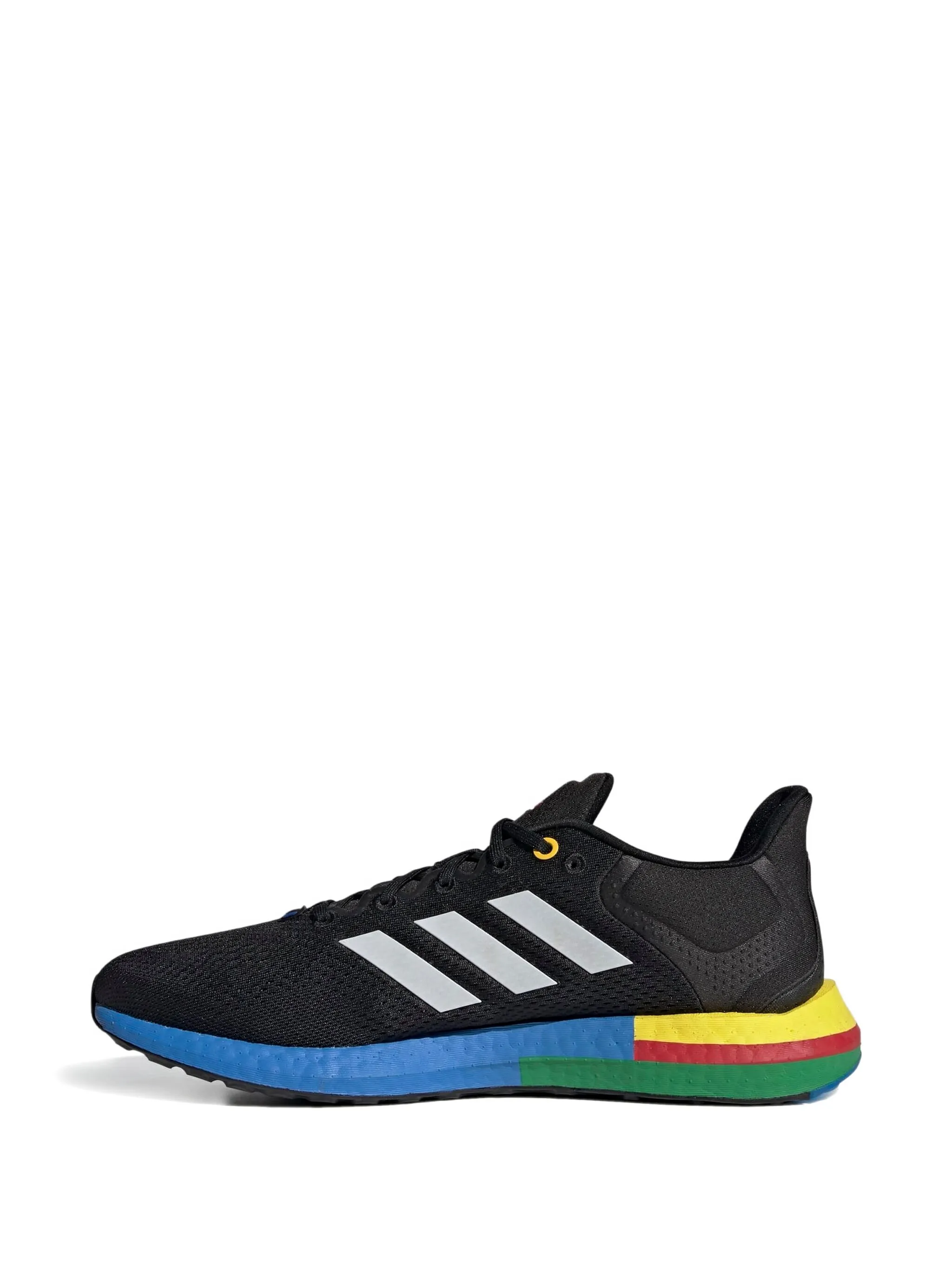 Кроссовки Pureboost 21 Black/Blue/Green/Yellow/Red Adidas, черный — фото 4