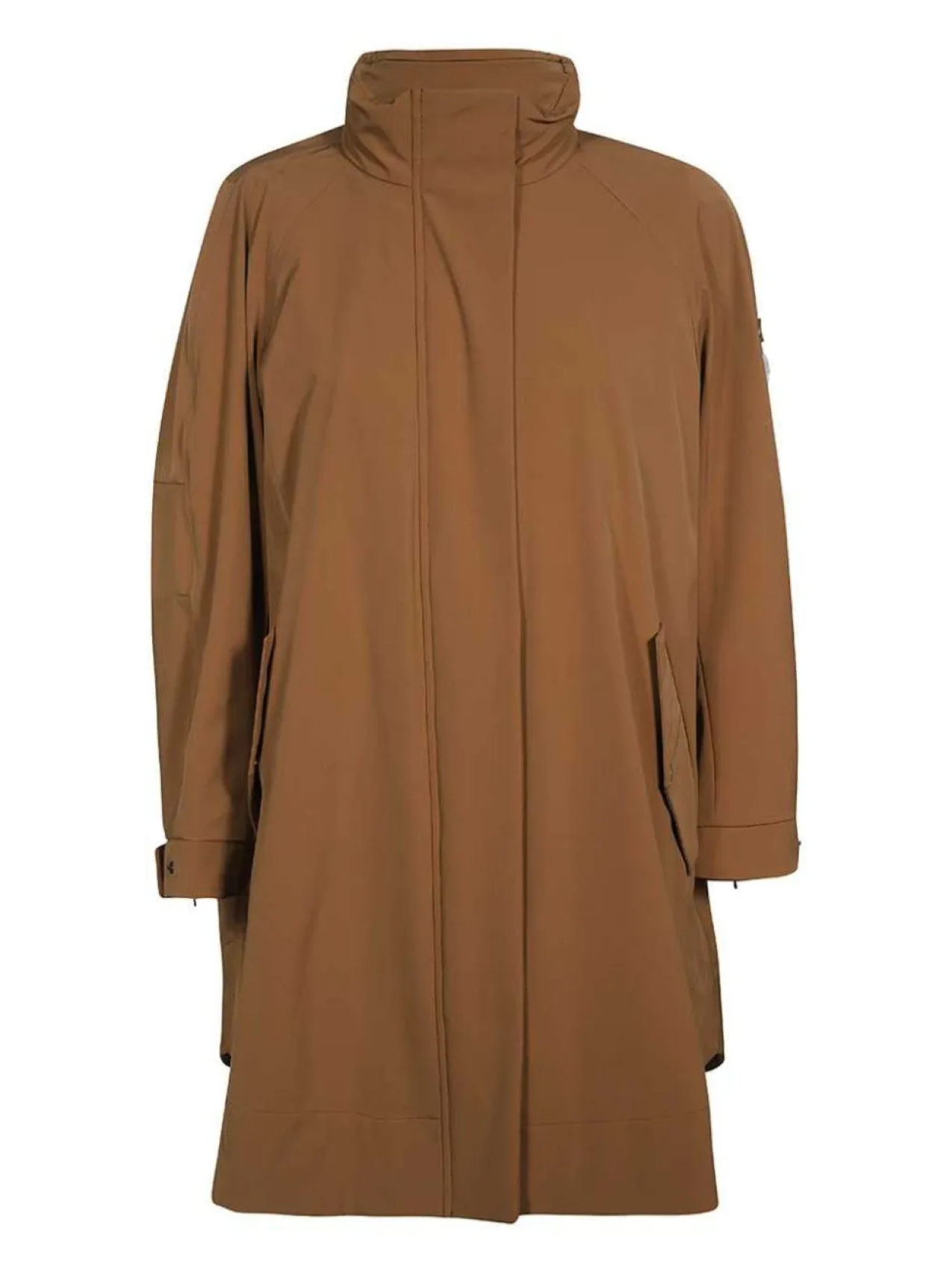 

Пальто средней длины из линя Max Mara, коричневый