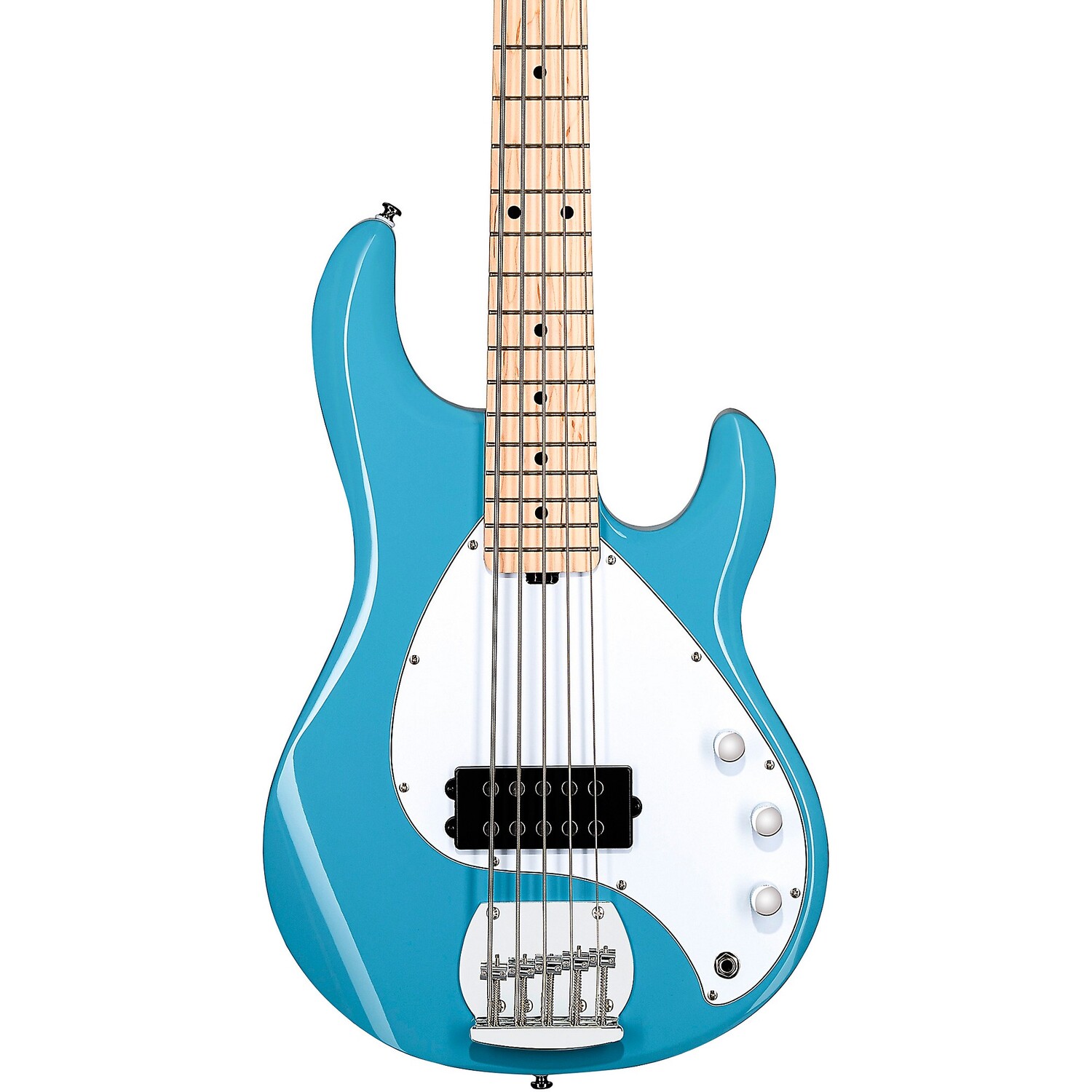 

Sterling by Music Man StingRay Ray5 Кленовый гриф 5-струнная электрическая бас-гитара Chopper Blue