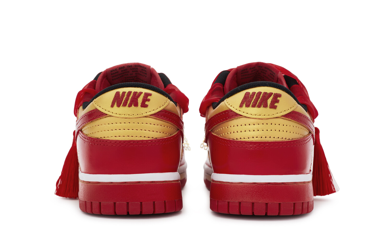 

Женские кроссовки для скейтбординга Nike Dunk, Red, gold, white