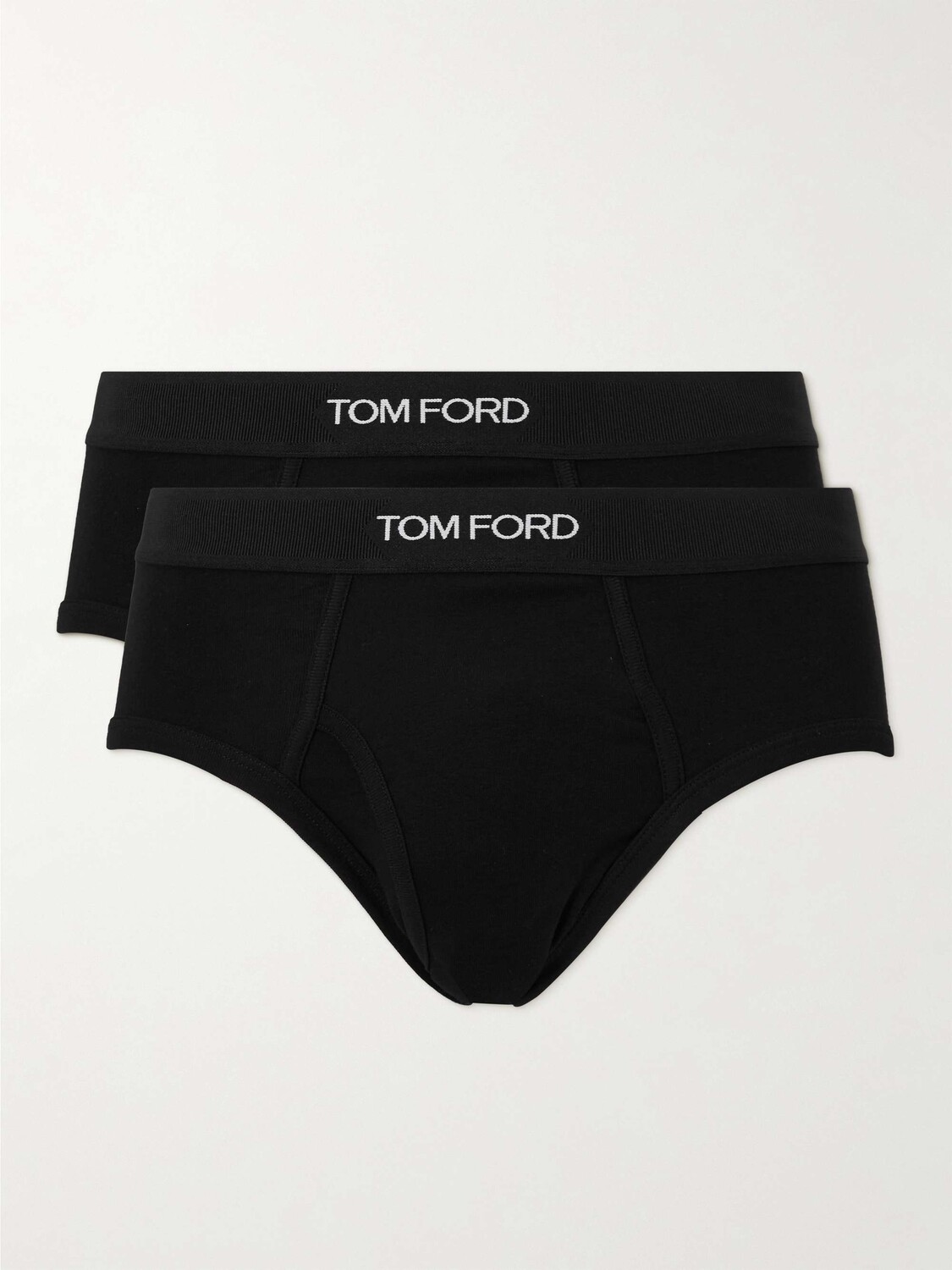 

Комплект из двух трусов из эластичного хлопка TOM FORD, черный