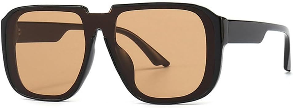 

Мужские солнцезащитные очки в стиле ретро, ​​цельные, зеркальные, с защитой от УФ-излучения UV400, с плоской верхней частью, модные мужские солнцезащитные очки TYUVIVO, One Size