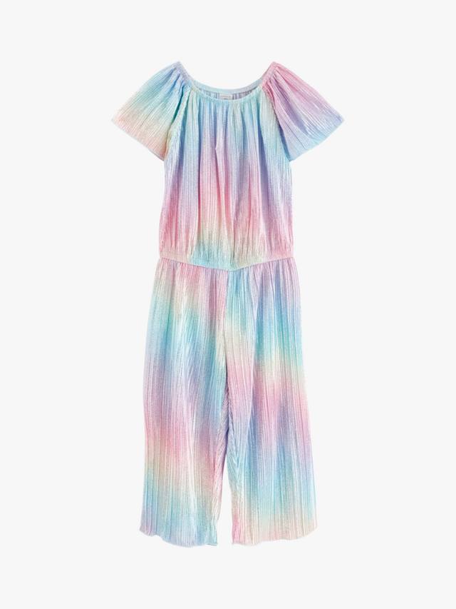 Детский укороченный комбинезон с пайетками и широкими штанинами Lindex, Light Pink — фото 4