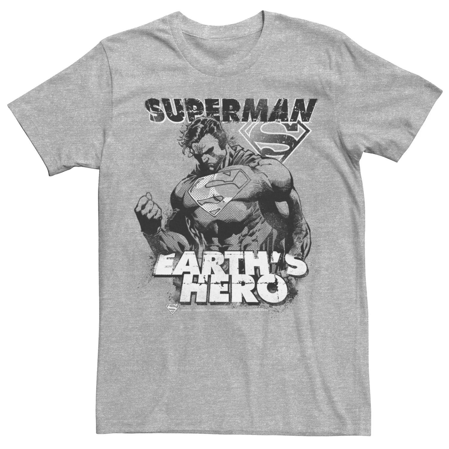 

Мужская футболка с плакатом Superman Earth's Hero DC Comics