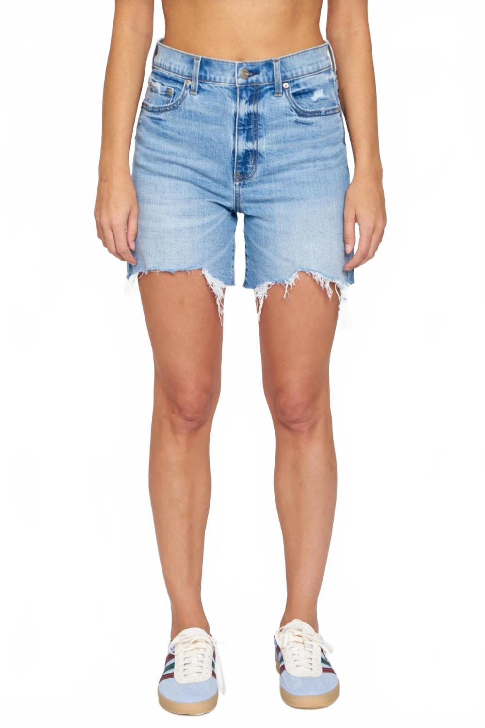 

Сандей джинсовые шорты в цвете марина с потертостями DAZE, Marina Distressed