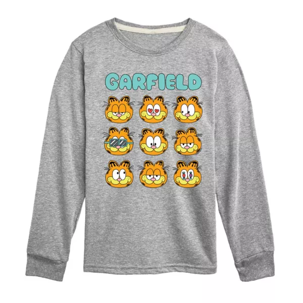 

Мальчиковая футболка с длинным рукавом Garfield Moods для возрастов 8-20 лет Licensed Character, серый