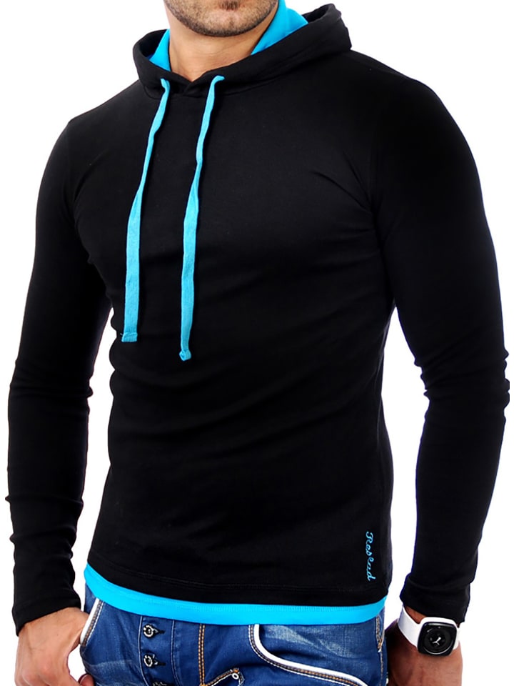 

Толстовка RESLAD Sweatshirt Detroit, цвет schwarz-türkis