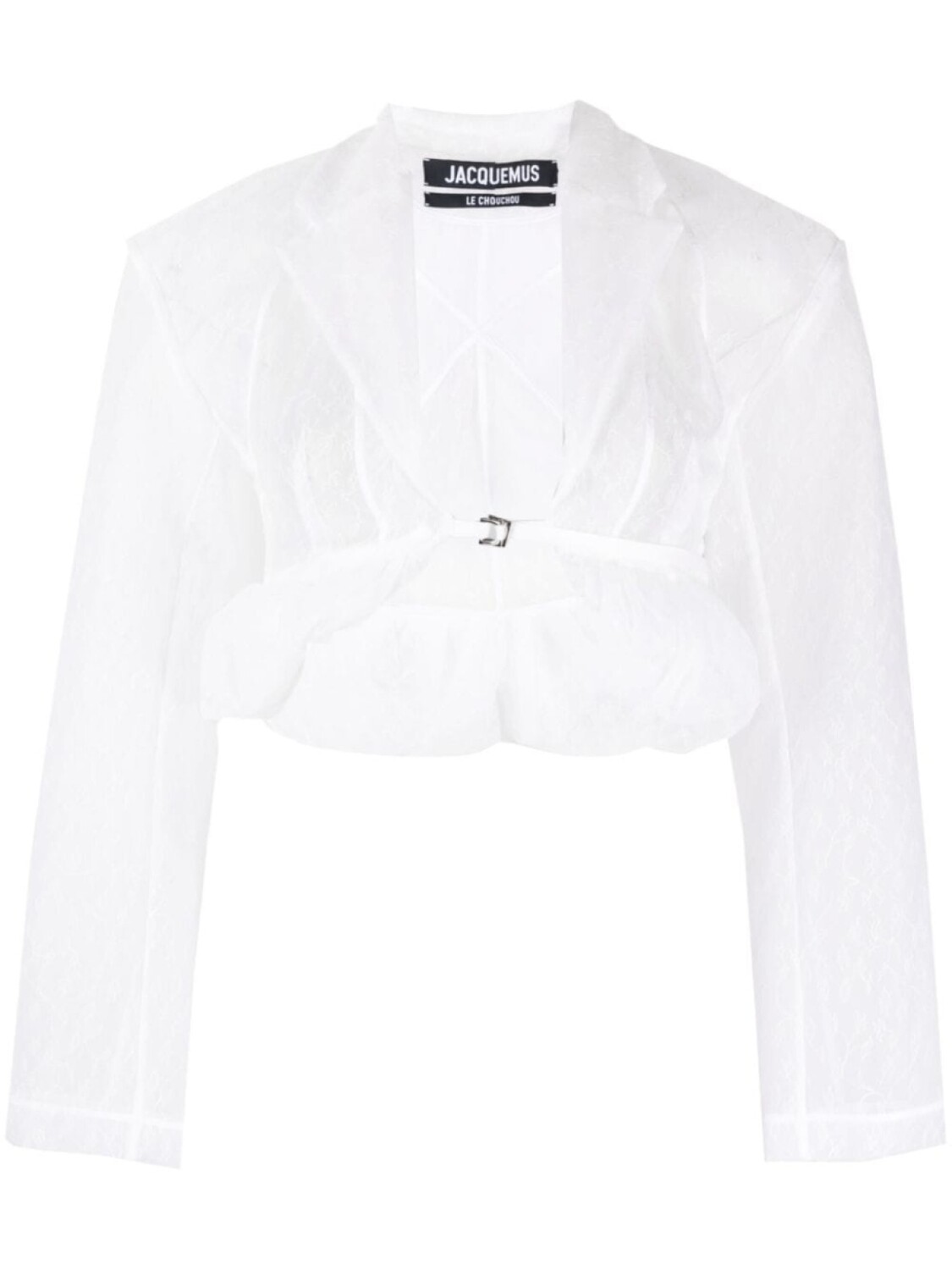 

Jacquemus укороченная куртка La Veste Dentelle, белый