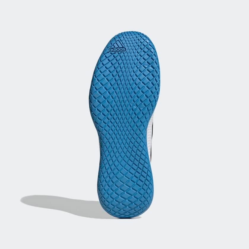 Мужские кроссовки Adidas Forcebounce 2.0 для игры в помещении, белый/черный/синий — фото 4