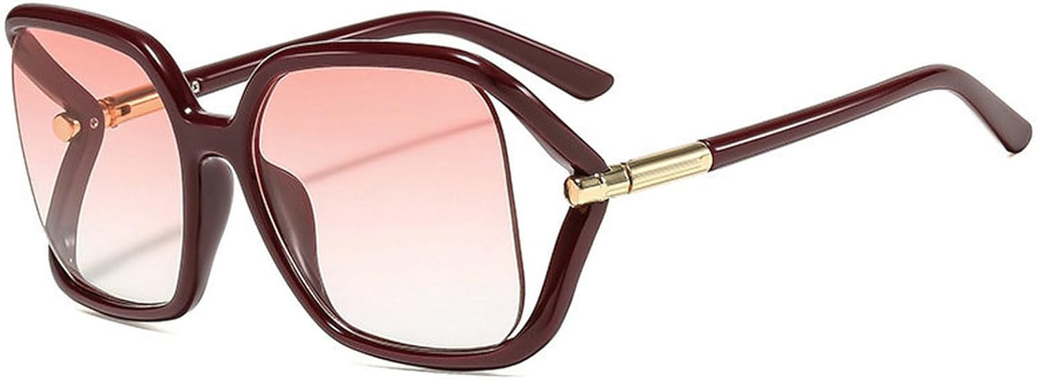 

Солнцезащитные очки COTIA Fashion Square для женщин и мужчин, увеличенного размера, с оригинальным дизайном, прямоугольной формы, модный стиль, для активного отдыха и путешествий, Wine Red