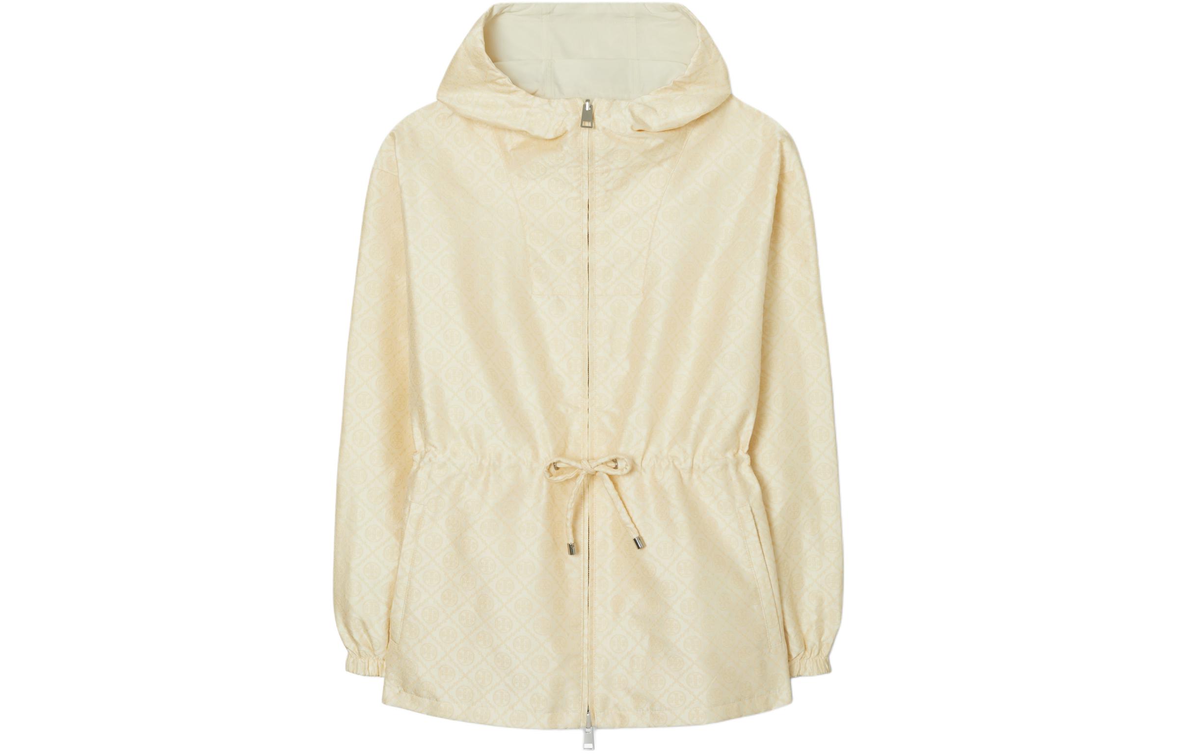 

Куртка с завязками и молнией TORY BURCH, нежно-желтый