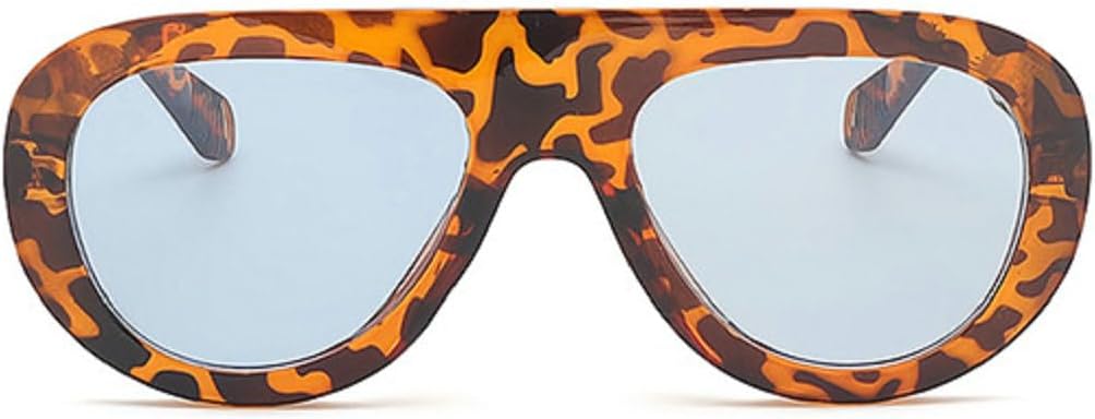 

Популярные модные солнцезащитные очки-пилот для женщин, защита от УФ-излучения UV400, ретро-градиентные солнцезащитные очки, трендовые мужские солнцезащитные очки 13168 Melrose, Leopard Blue